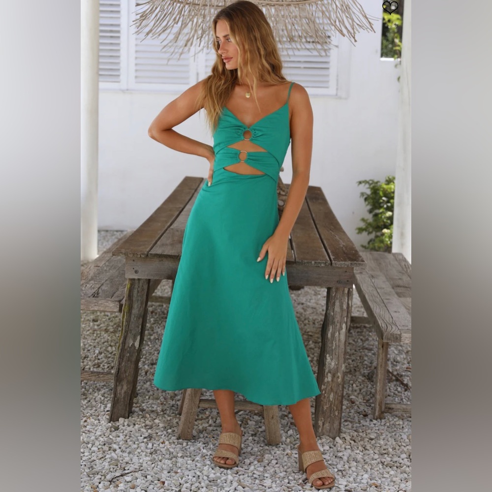 Cancel My Plans Maxi Dress Green